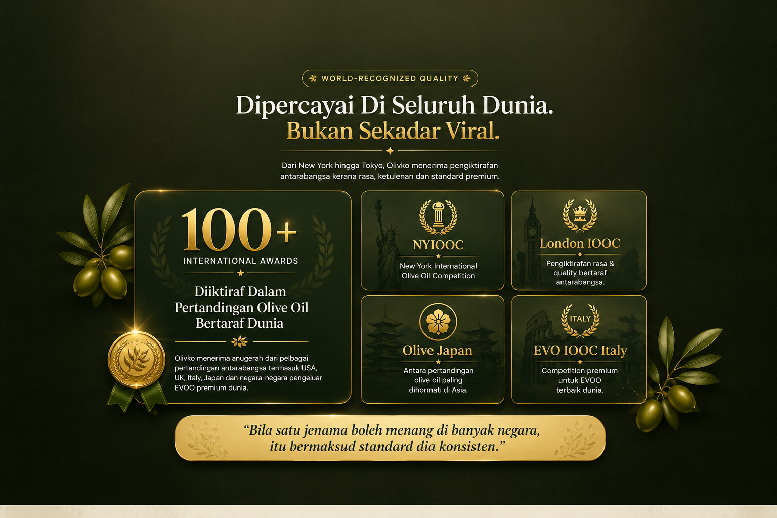 Olivko World Recognized Quality